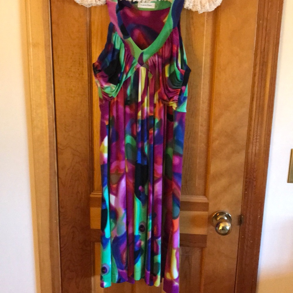 Bright beautiful Calvin Klein dress
